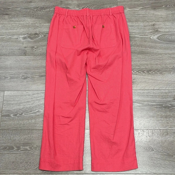 Talbots Linen Blend Flat Front Coral Pants 10 - Picture 14 of 14